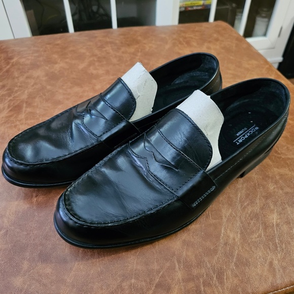 Rockport Men's Classic Lite Penny Loafers men’s 14W (Wide), black - Picture 1 of 14